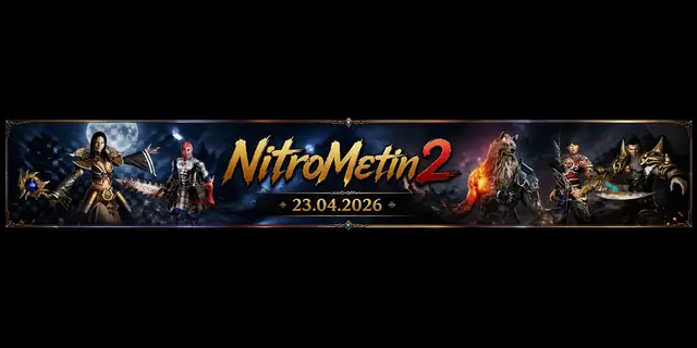 NitroMetin2 - Tek Hesapla 3 Server: Emek, Arena ve Fırtına | 23 Nisan 2026 12:00 Server Banner