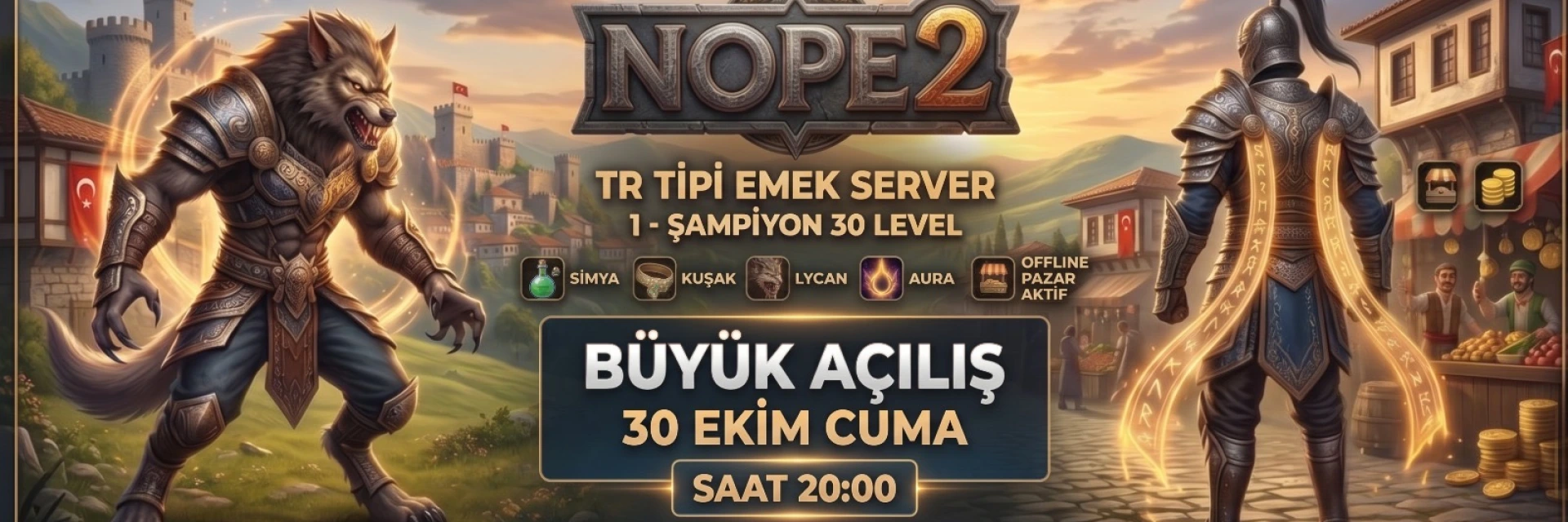 Nope2 Metin2 PVP Server bannerı